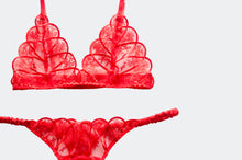 Load image into Gallery viewer, Scarlet Lace And Satin Set