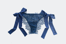 Load image into Gallery viewer, Pine Tie Side Lace Set - Navy