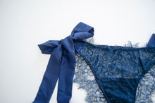Load image into Gallery viewer, Pine Tie Side Lace Set - Navy