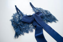 Load image into Gallery viewer, Pine Tie Side Lace Set - Navy