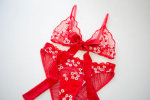 Load image into Gallery viewer, Rouge Floral Lace Set