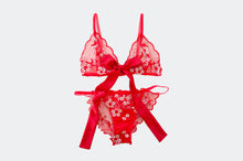 Load image into Gallery viewer, Rouge Floral Lace Set