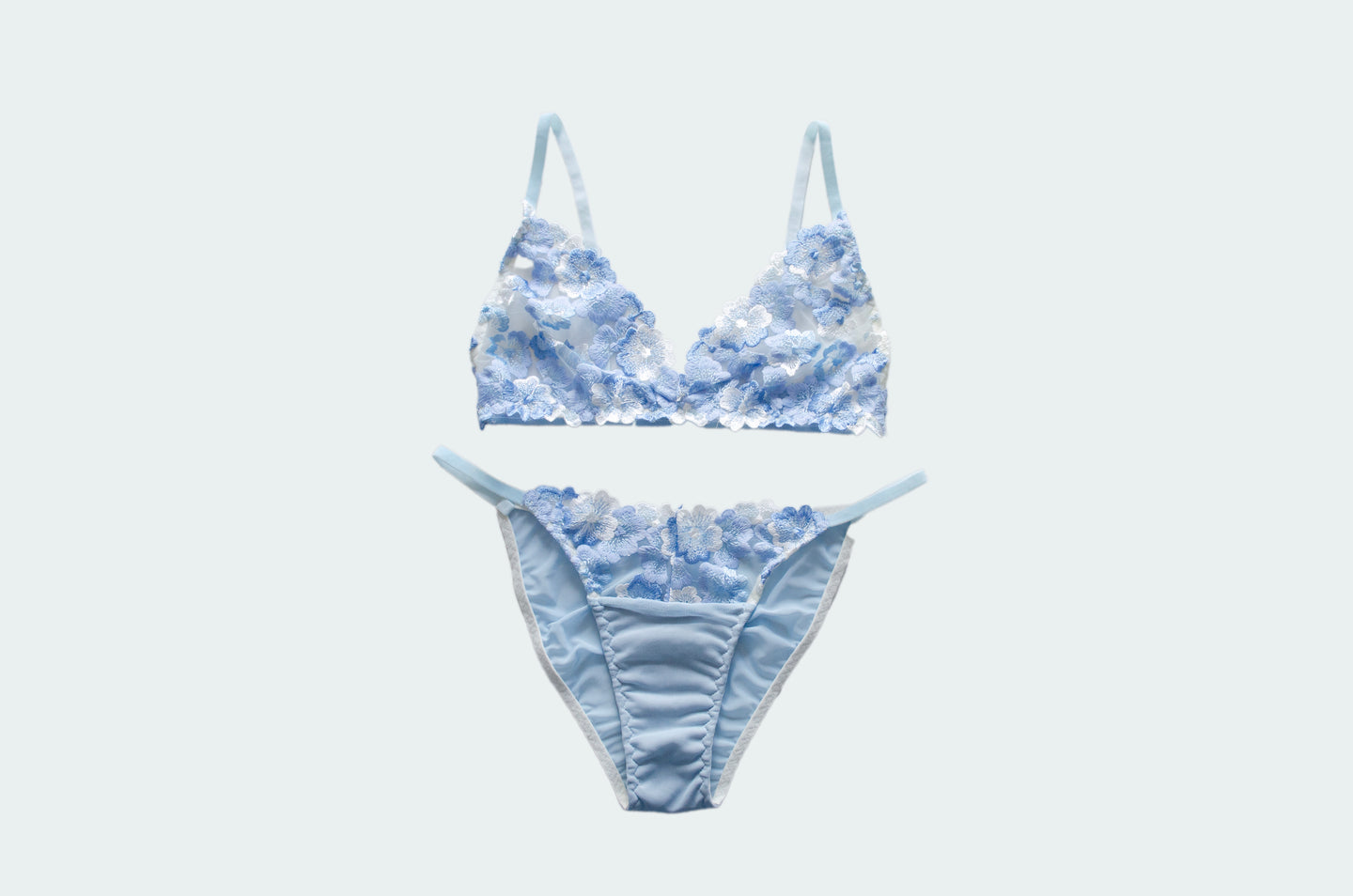 Bluebell Embroidered Lace Set