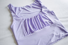 Load image into Gallery viewer, Square Neck Gathered Crop