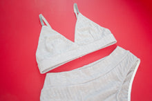 Load image into Gallery viewer, Silver Knit Jersey Set