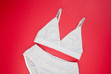 Load image into Gallery viewer, Silver Knit Jersey Set