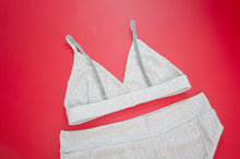 Load image into Gallery viewer, Silver Knit Jersey Set