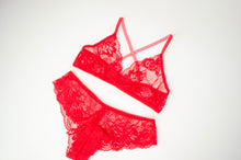 Load image into Gallery viewer, Cranberry Lace Set