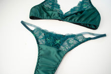 Load image into Gallery viewer, Forest Satin Lace Bra