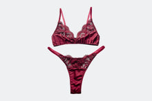 Load image into Gallery viewer, Ophelia Satin + Lace Set