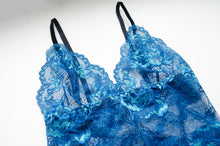 Load image into Gallery viewer, Indigo Longline Lace Set