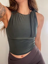 Load image into Gallery viewer, Tie Shoulder Crop