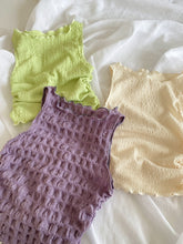 Load image into Gallery viewer, Limited Edition: Textured Slash Neck Crop