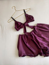 Load image into Gallery viewer, Fig Satin Lounge Set