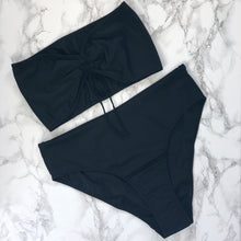 Load image into Gallery viewer, Tie Front Strapless Swim Set