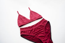 Load image into Gallery viewer, Wine Jersey Bra