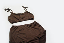 Load image into Gallery viewer, 'Chocolate' Crop Lounge Set