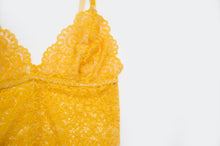 Load image into Gallery viewer, 'Pineapple' Long Lace Bralet Set