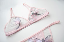 Load image into Gallery viewer, Flutter Embroidered Bra (Multiple Colours)