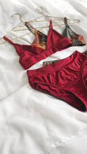 Load image into Gallery viewer, Wine Jersey Bra
