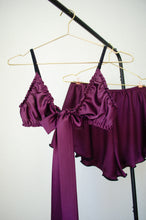 Load image into Gallery viewer, Fig Satin Lounge Set
