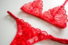 Load image into Gallery viewer, Scarlet Lace And Satin Bra
