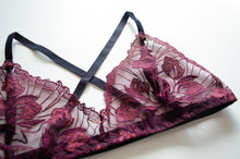 Load image into Gallery viewer, Blackberry Lace Bra
