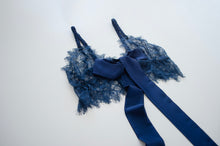 Load image into Gallery viewer, Pine Tie Front Lace Bralet - Navy

