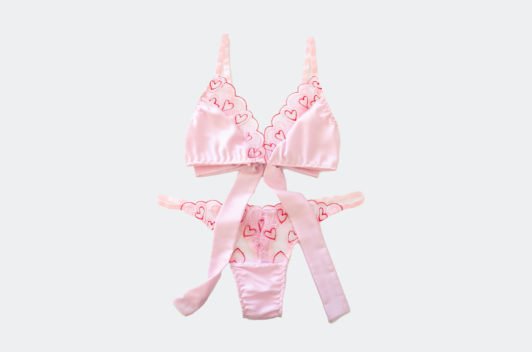 Sweetheart Satin Heart Set