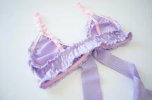 Load image into Gallery viewer, Lavender Satin Lounge Set
