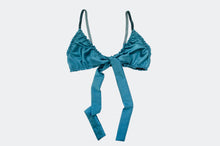 Load image into Gallery viewer, Teal Satin Lounge Set
