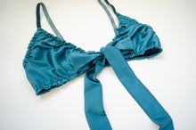 Load image into Gallery viewer, Teal Satin Lounge Set
