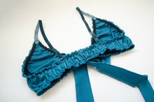 Load image into Gallery viewer, Teal Satin Lounge Set
