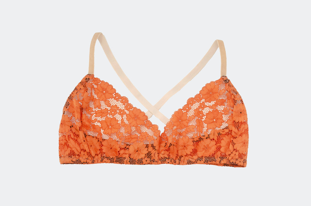 Pumpkin Lace Bra