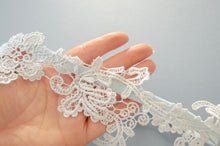 Load image into Gallery viewer, Bridal: Blue Applique Garter
