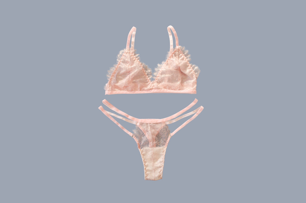 Bridal: Blush Lace Set