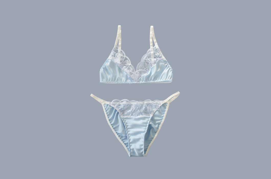 Bridal: Amora Satin + Lace Set