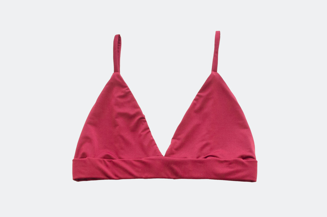 Wine Jersey Bra