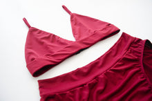 Load image into Gallery viewer, Wine Jersey Bra
