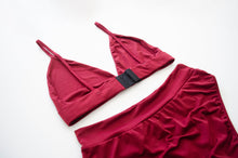 Load image into Gallery viewer, Wine Jersey Bra
