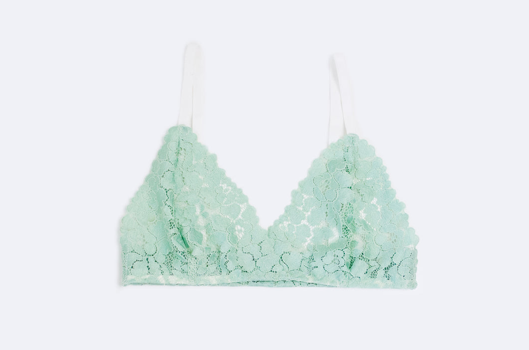 Amelia - Mint Lace Bralet