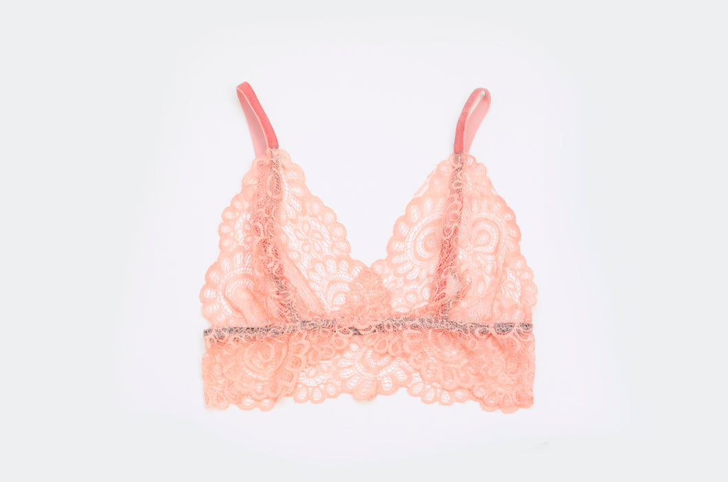 'Peach' Lace Bralet