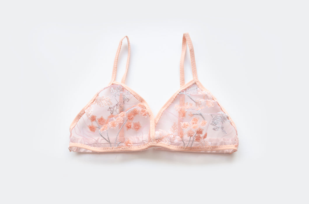 Blossom Embroidered Bra