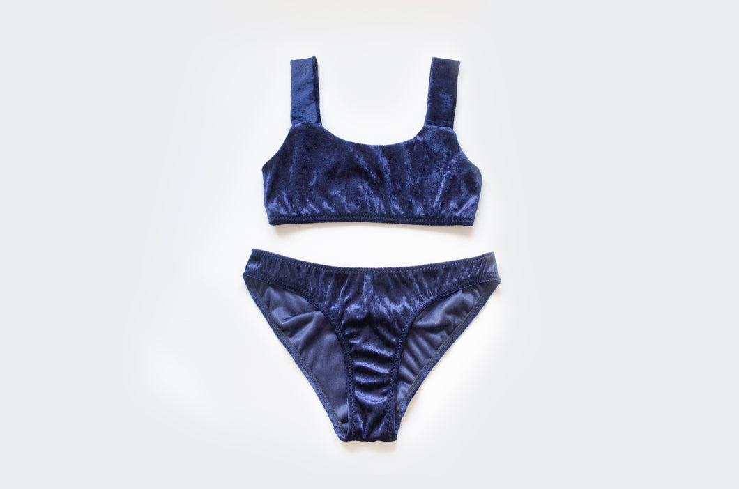 Midnight Velvet Crop Set