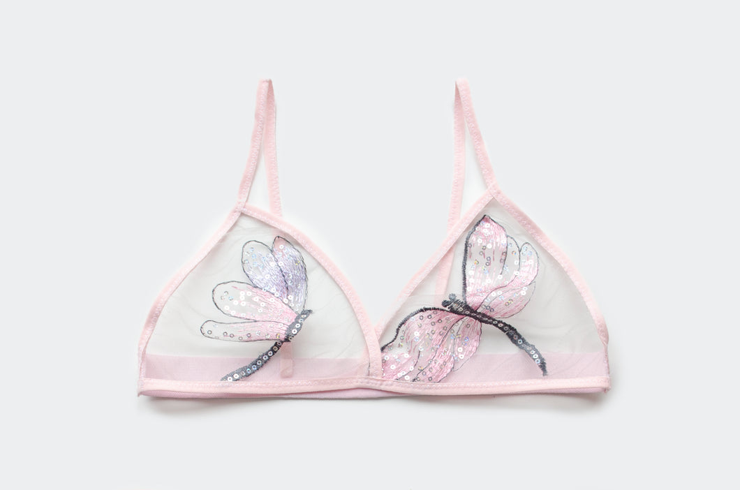 Flutter Embroidered Bra (Multiple Colours)