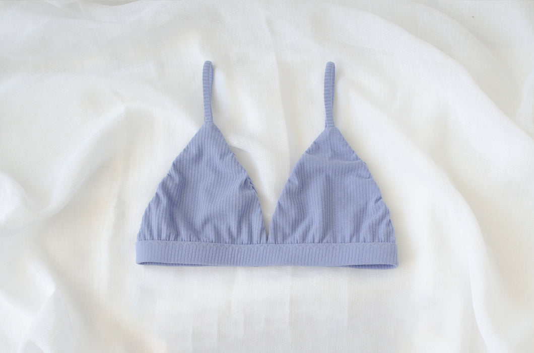 'Riptide' Ribbed Jersey Bra