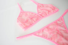 Load image into Gallery viewer, Pink Camo Mesh Bralet
